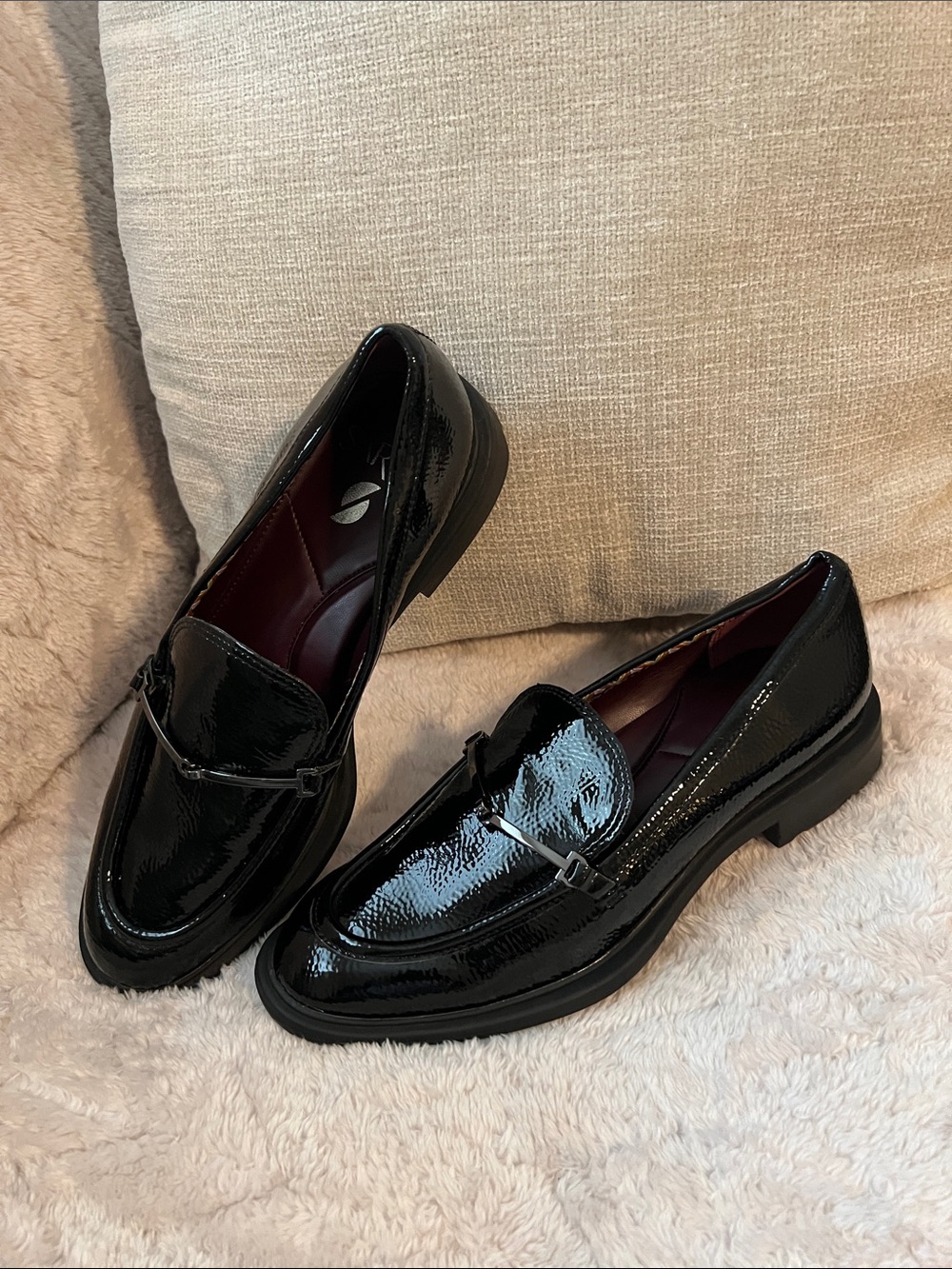 SARTO by Franc Sarto Cason Loafer Black Patent Leather Women’s Size 6